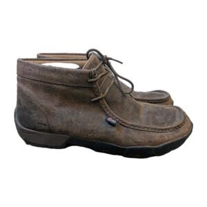 Justin‎ Capple Boots Mens 10.5 M Brown Leather Ankle Lace Up Casual Workwear
